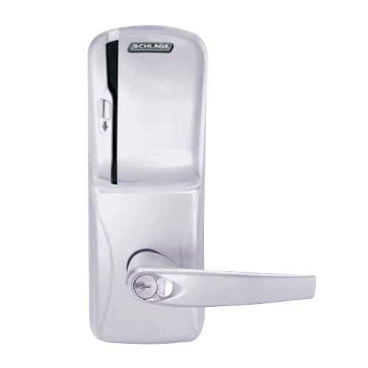 CO200-MD-40-MS-ATH-GD-29R-626 Mortise Deadbolt Standalone Electronic Magnetic Stripe Locks in Satin Chrome