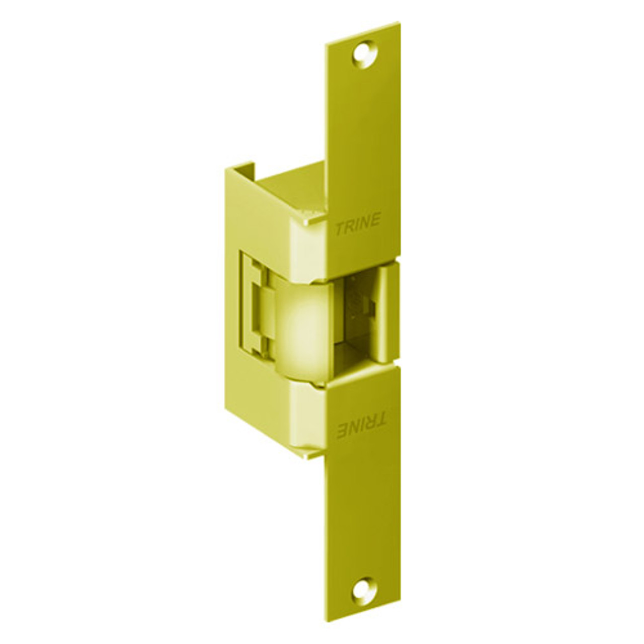 EN960-12DC-US3-RH Trine EN Series Indoor/Outdoor Fire rated Electric Strikes in Bright Brass Finish