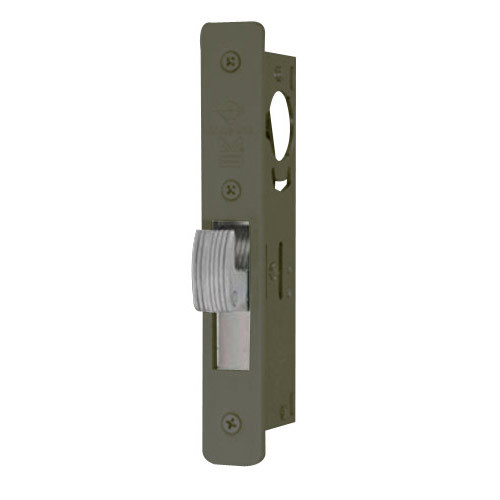 MS1850SN-450-313 Adams Rite ANSI Deadbolt Flat Hookbolt faceplate in Dark Bronze Anodized