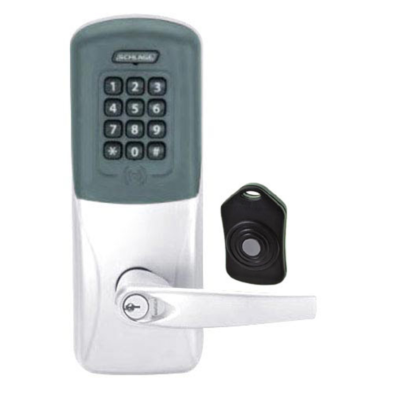 CO220-MS-75-PRK-ATH-RD-625 Schlage Standalone Classroom Lockdown Solution Mortise Proximity Keypad with in Bright Chrome