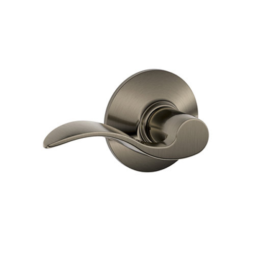F170-ACC-RH-620 Schlage F Series - Accent Lever style with Single Dummy Trim Function in Antique Pewter