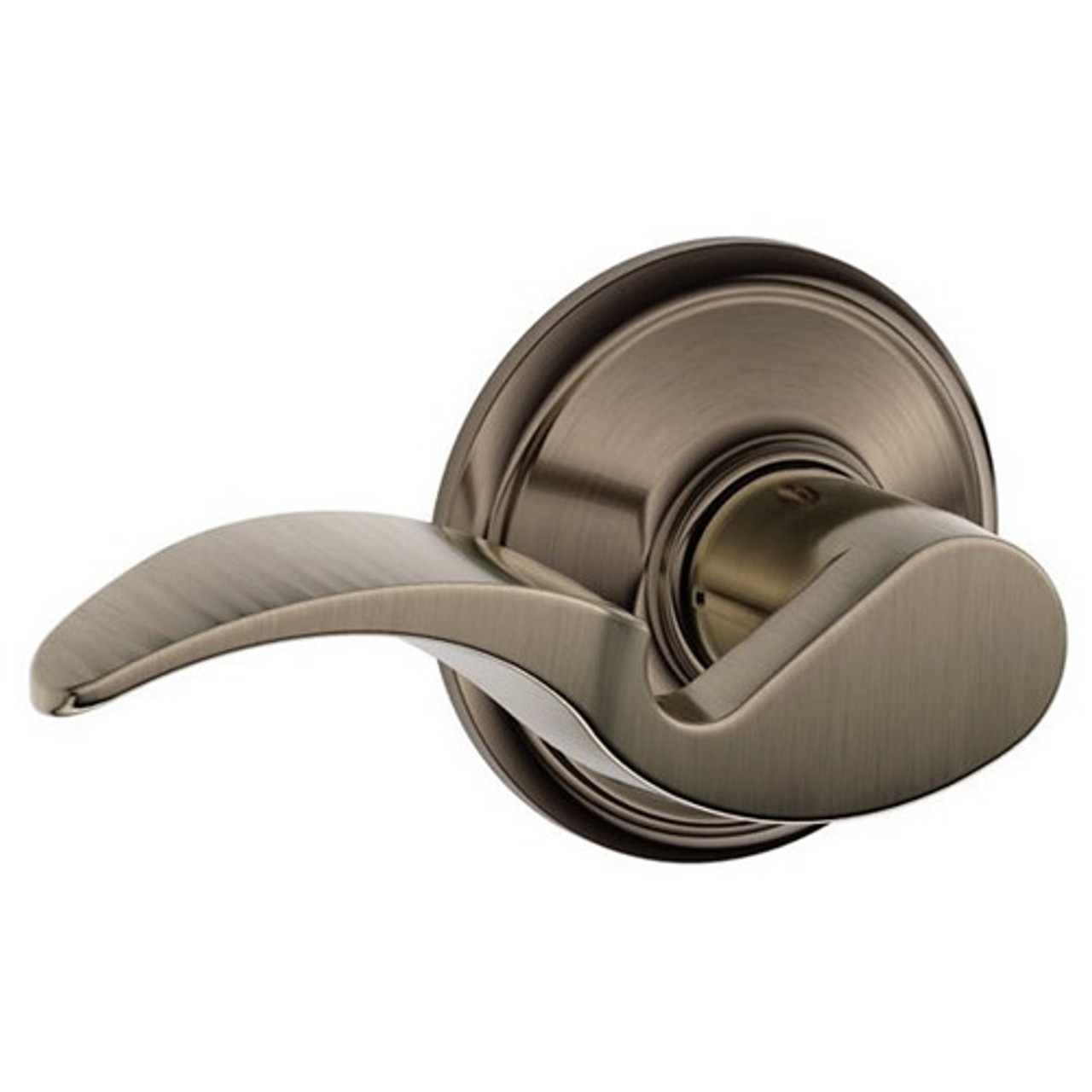 F40-AVA-620 Schlage F Series - Avanti Lever style with Privacy Lock Function in Antique Pewter