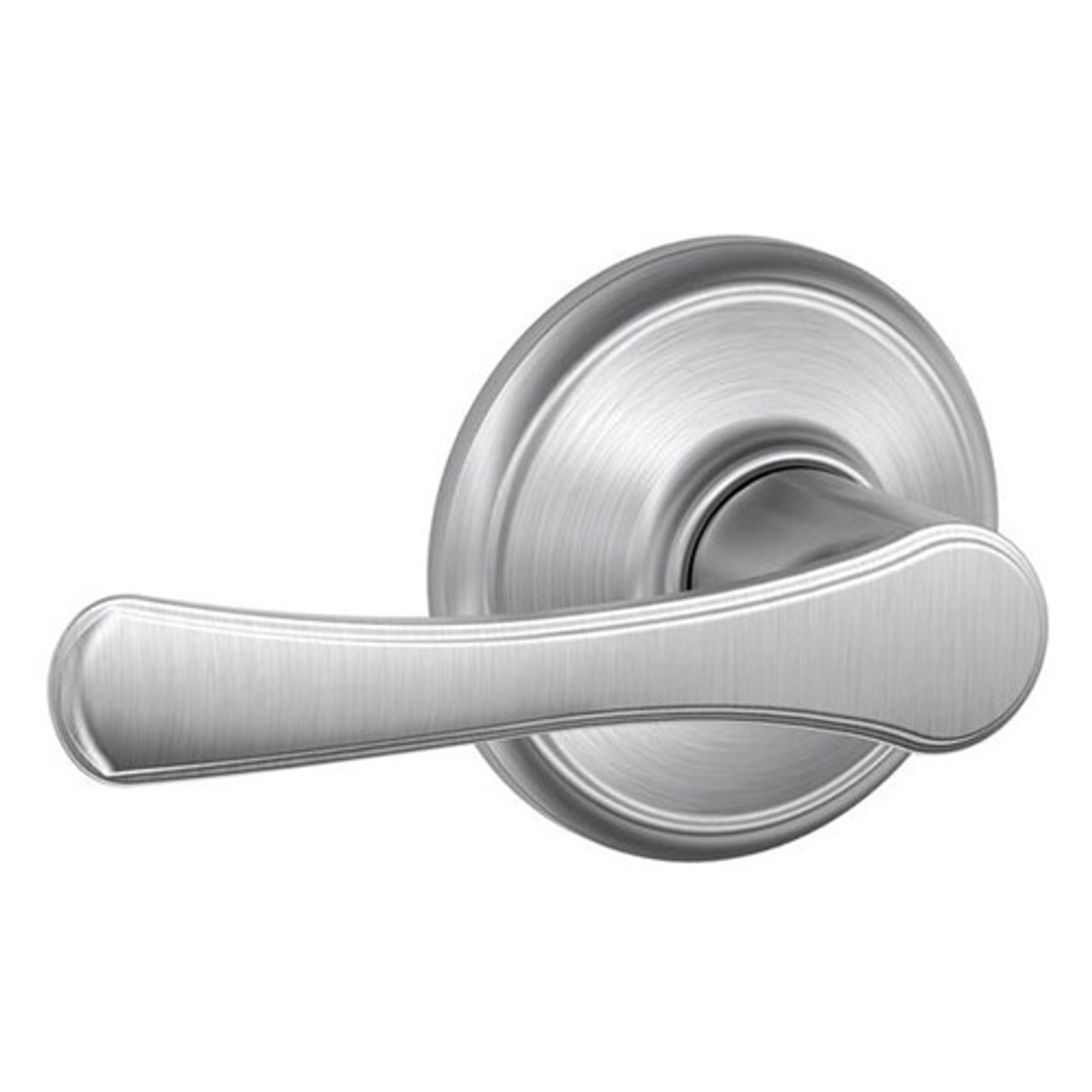 F10-VLA-626 Schlage F Series - Avila Lever style with Passage Lock Function in Satin Chrome