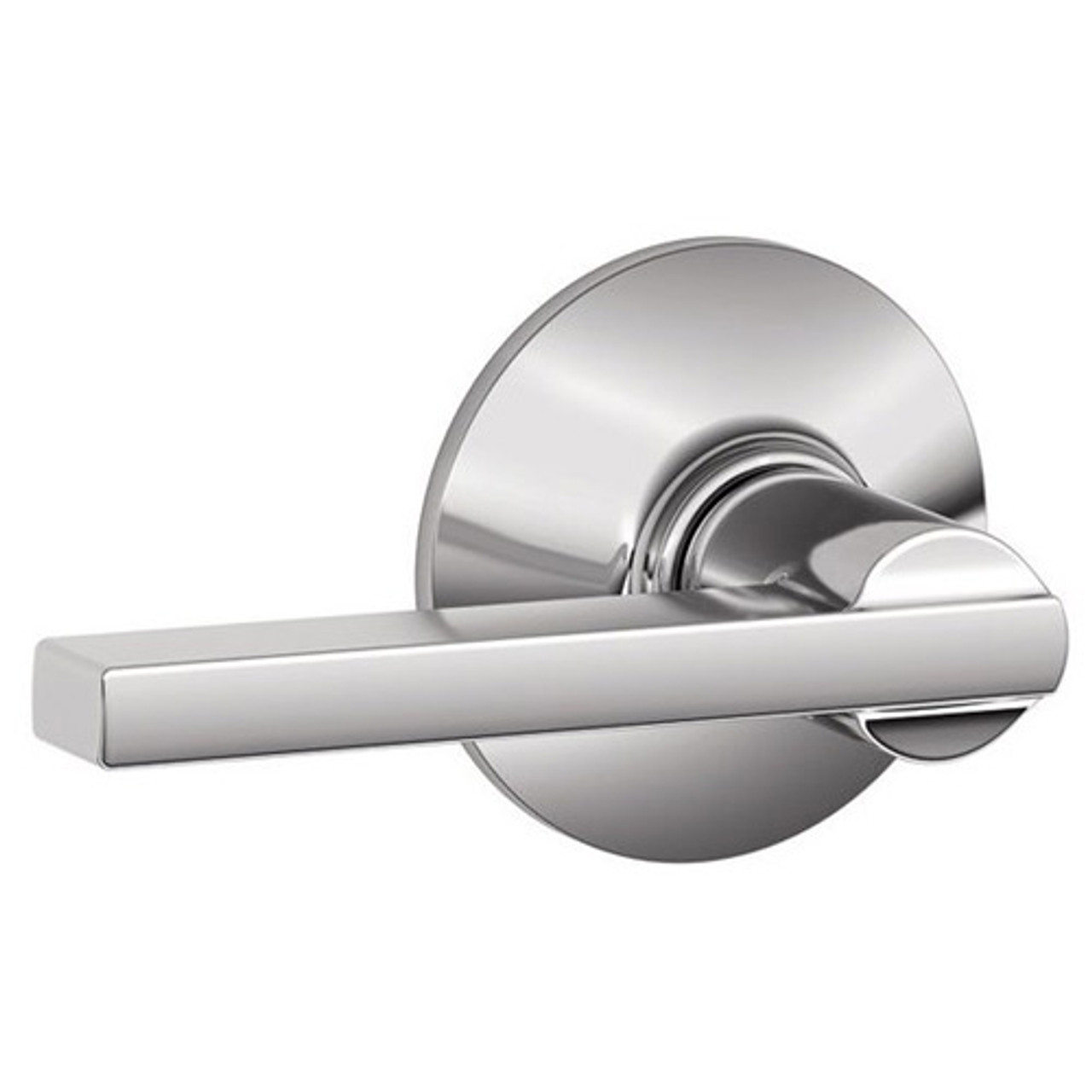F40-LAT-625 Schlage F Series - Latitude Lever style with Privacy Lock Function in Bright Chrome