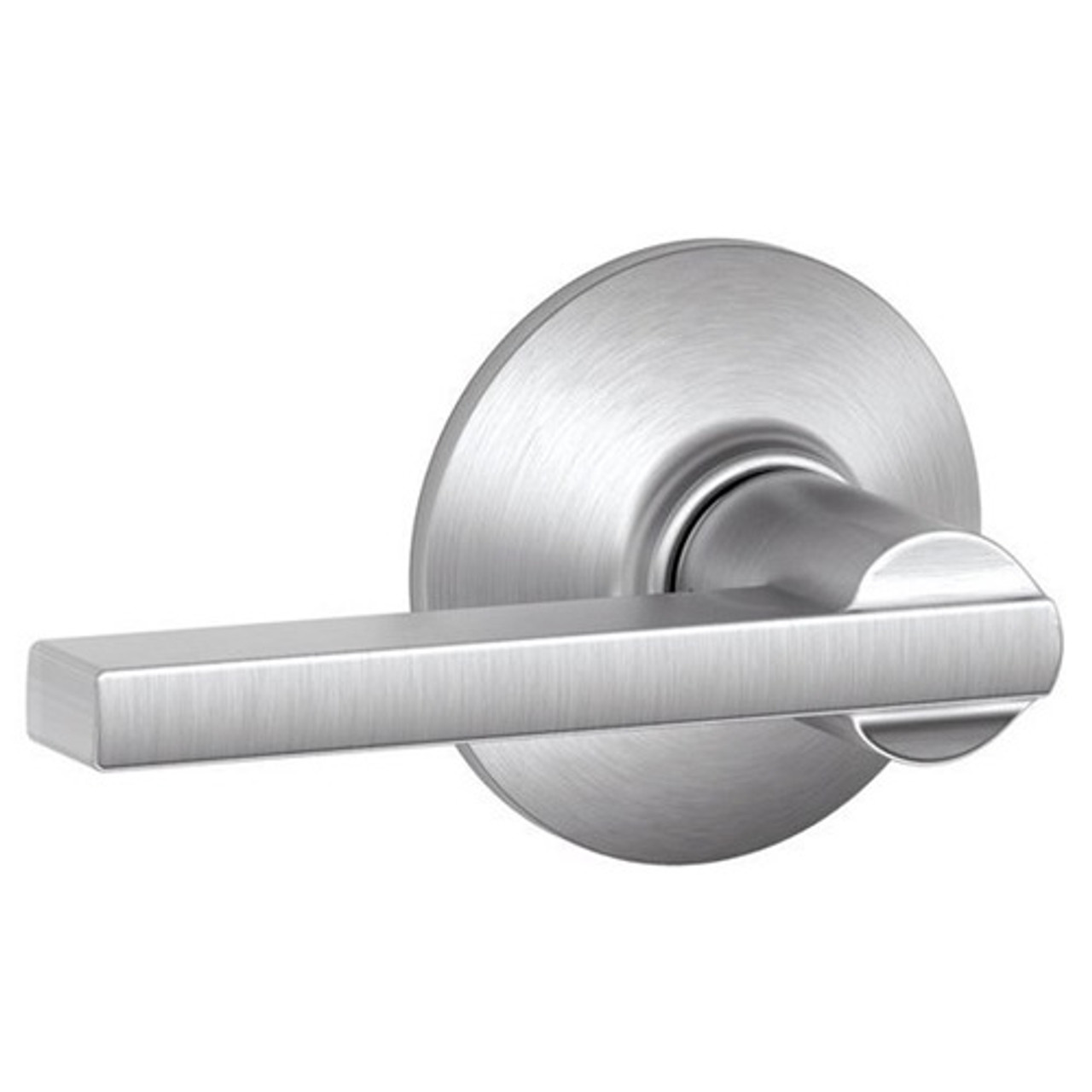 F40-LAT-626 Schlage F Series - Latitude Lever style with Privacy Lock Function in Satin Chrome