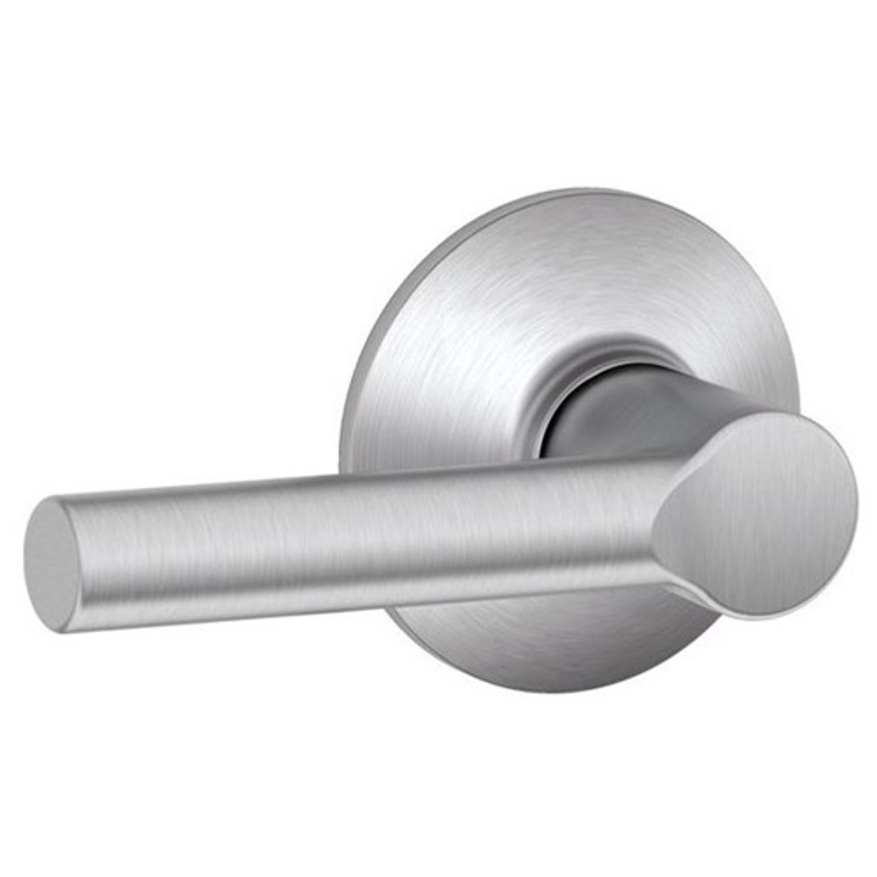 F10-BRW-626 Schlage F Series - Broadway Lever style with Passage Lock Function in Satin Chrome F10-BRW-626 Schlage F Series - Broadway Lever style with Passage Lock Function in Satin Chrome