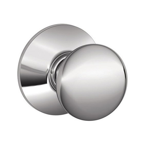 F170-PLY-625 Schlage F Series - Knob Plymouth Style with Single Dummy Trim Function in Bright Chrome