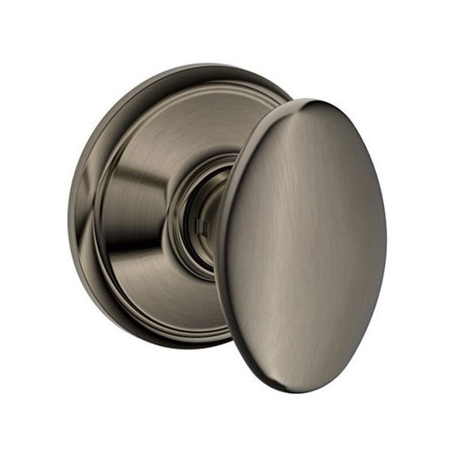 F10-SIE-620 Schlage F Series - Knob Siena Style with Passage Lock Function in Antique Pewter