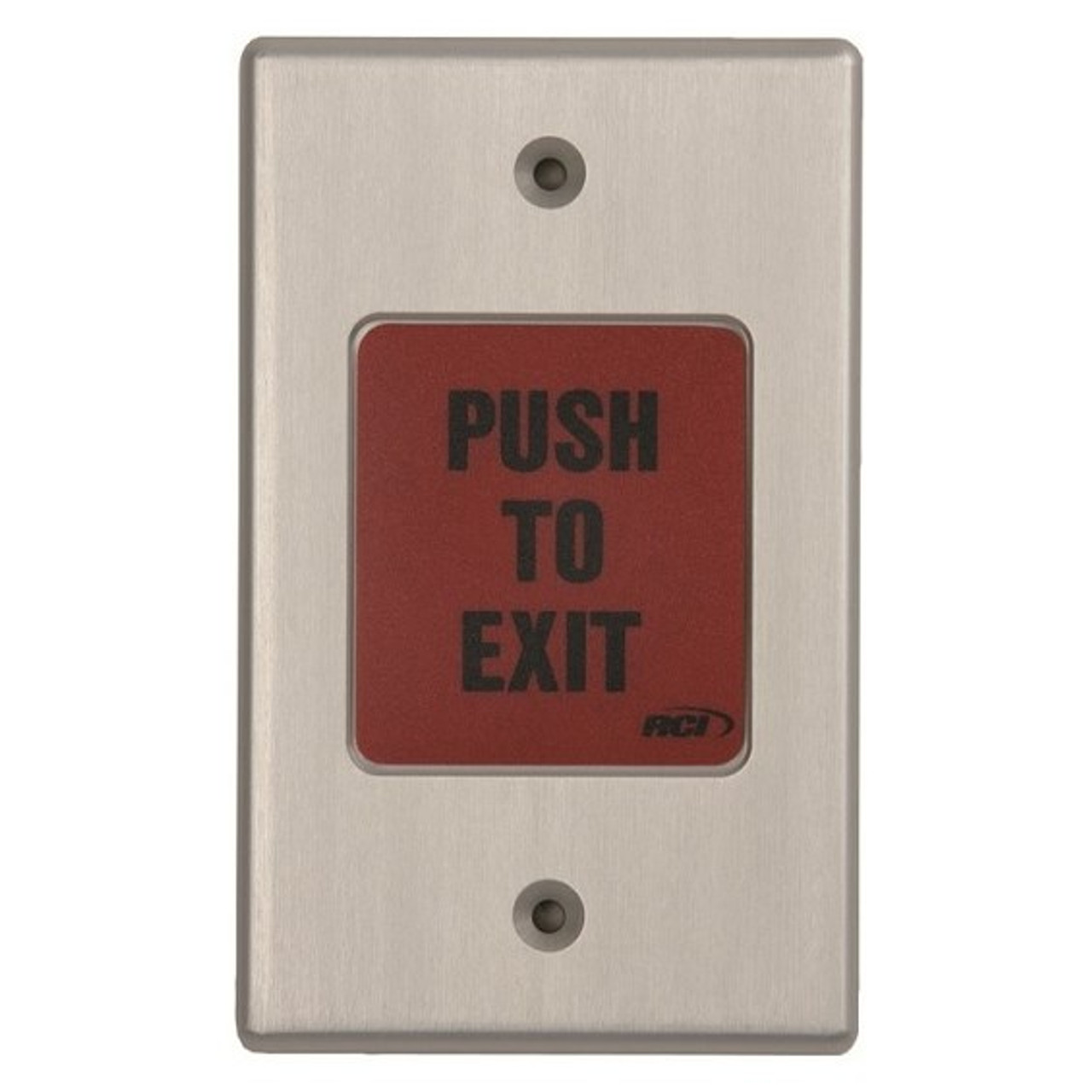 917MO-28 RCI Easy Touch Exit Pushbutton in Brushed Anodized Aluminum Finish
