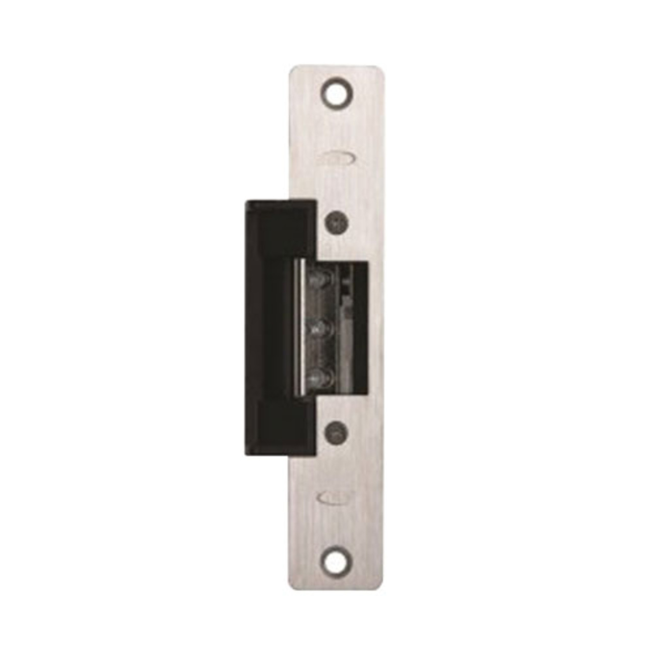 7107-08D-32D RCI 7 Series Adjustable Electric Strike for Centerline Latch Entry in Brushed Stainless Steel Finish