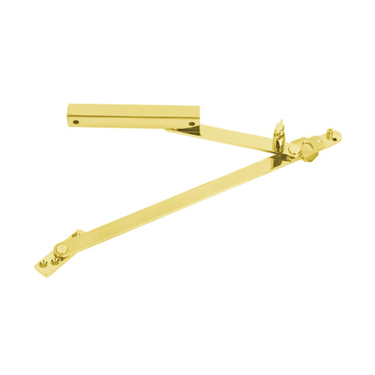 816H-US3-SHIM-3 Glynn Johnson 81 Series Heavy Duty Surface Overhead in Bright Brass