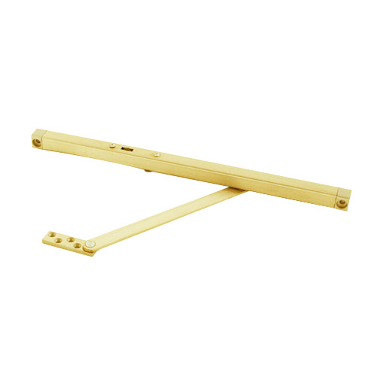 906F-US3-SHIM-2 Glynn Johnson 90 Series Heavy Duty Surface Overhead Friction Hold Open with 1/2 inch Shim for Blade Stop Mounting in Bright Brass
