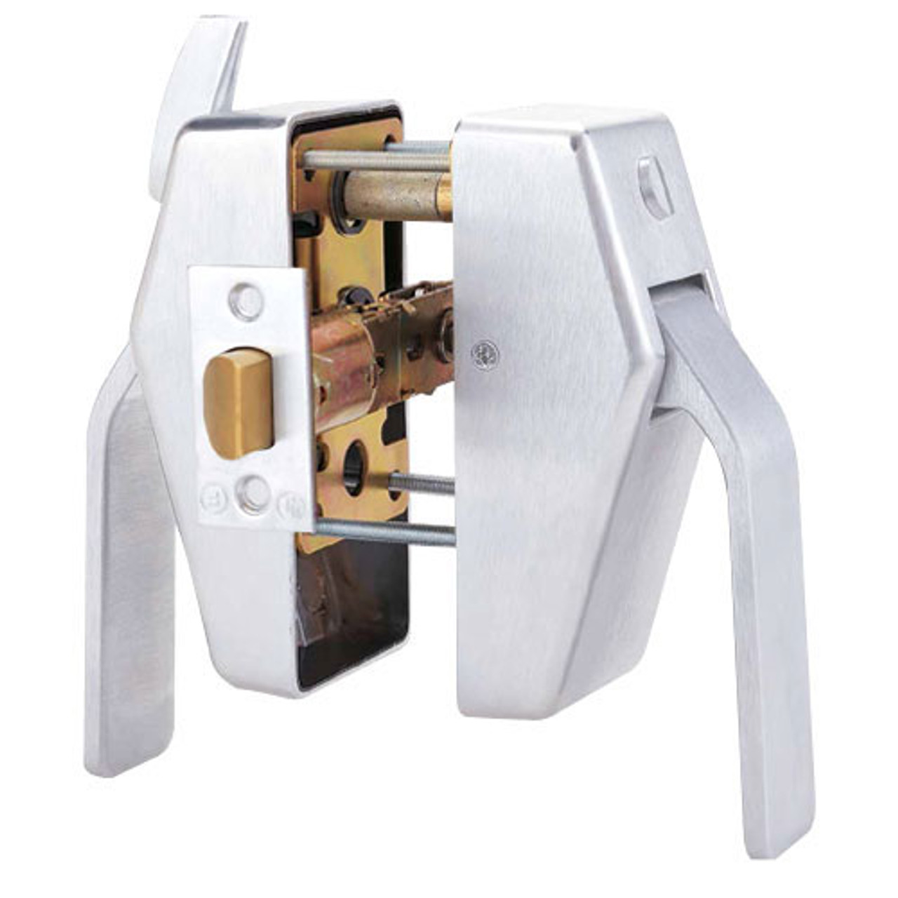 PL8-3-625-SOC Glynn Johnson PL8 Series Privacy Function Pull Side Thumbturn with Pin-in-Socket Security Screws in Polished Chrome Finish