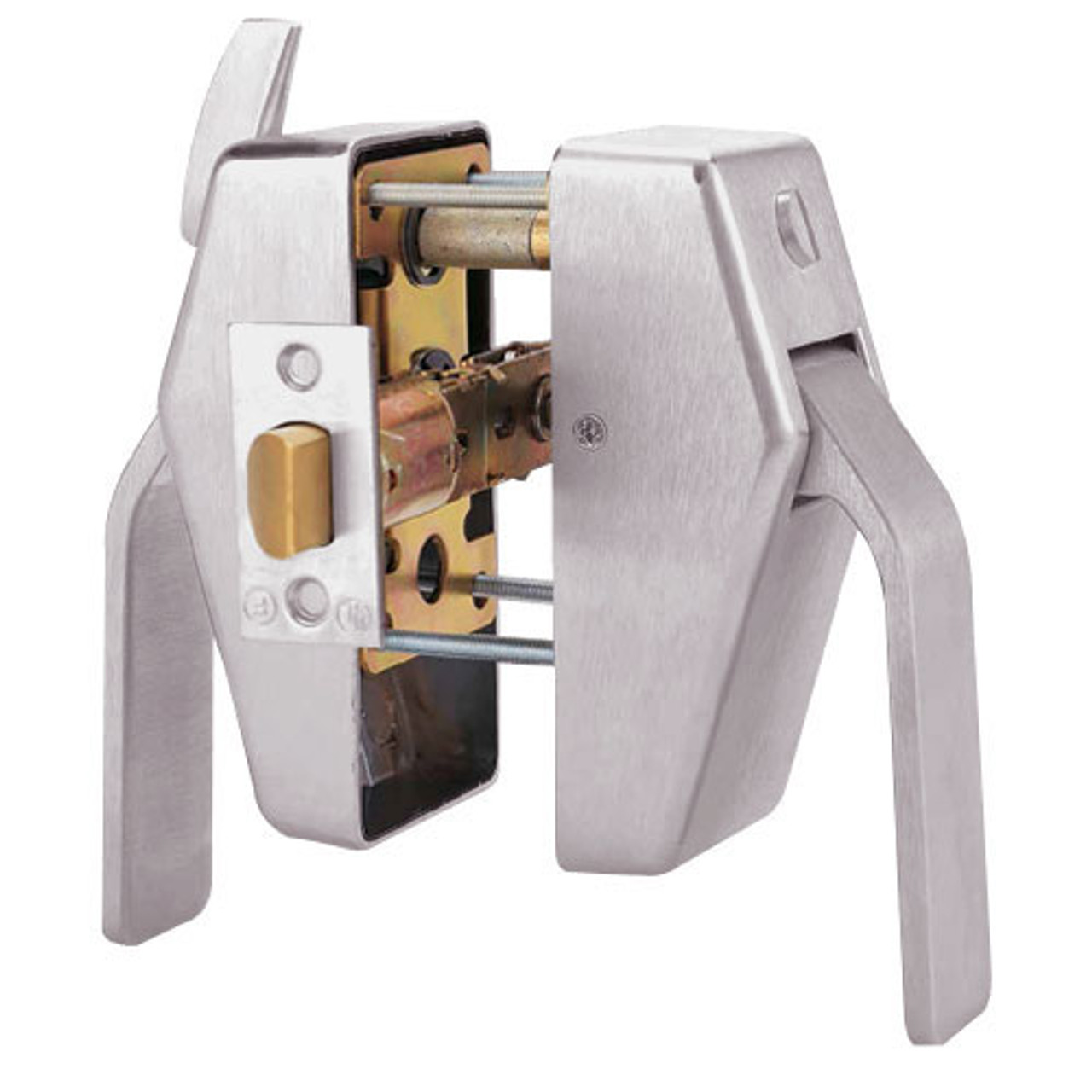 PL8-7-630-SOC Glynn Johnson PL8 Series Privacy Function Pull Side Thumbturn with Pin-in-Socket Security Screws in Satin Stainless Steel Finish