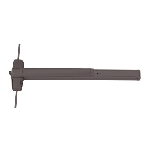 CD9857EO-313-3 Von Duprin CD9857 Series Exit Only Non Fire-Rated Surface Three Point Latch Exit Device with Cylinder Dogging in Dark Bronze