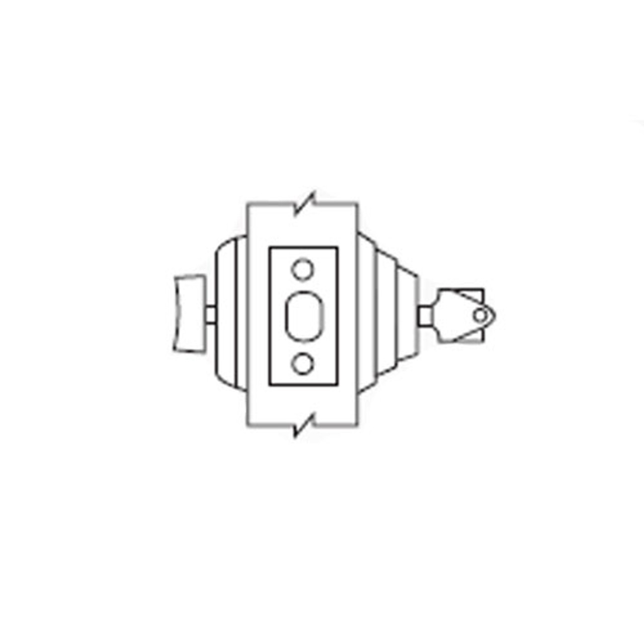 E61-26-IC Arrow Lock E Series Deadbolt in Bright Chromium Finish