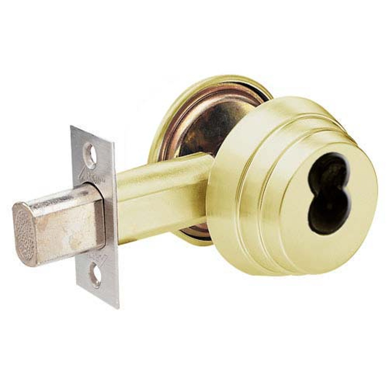 E63-04-IC Arrow Lock E Series Deadbolt in Satin Brass Finish