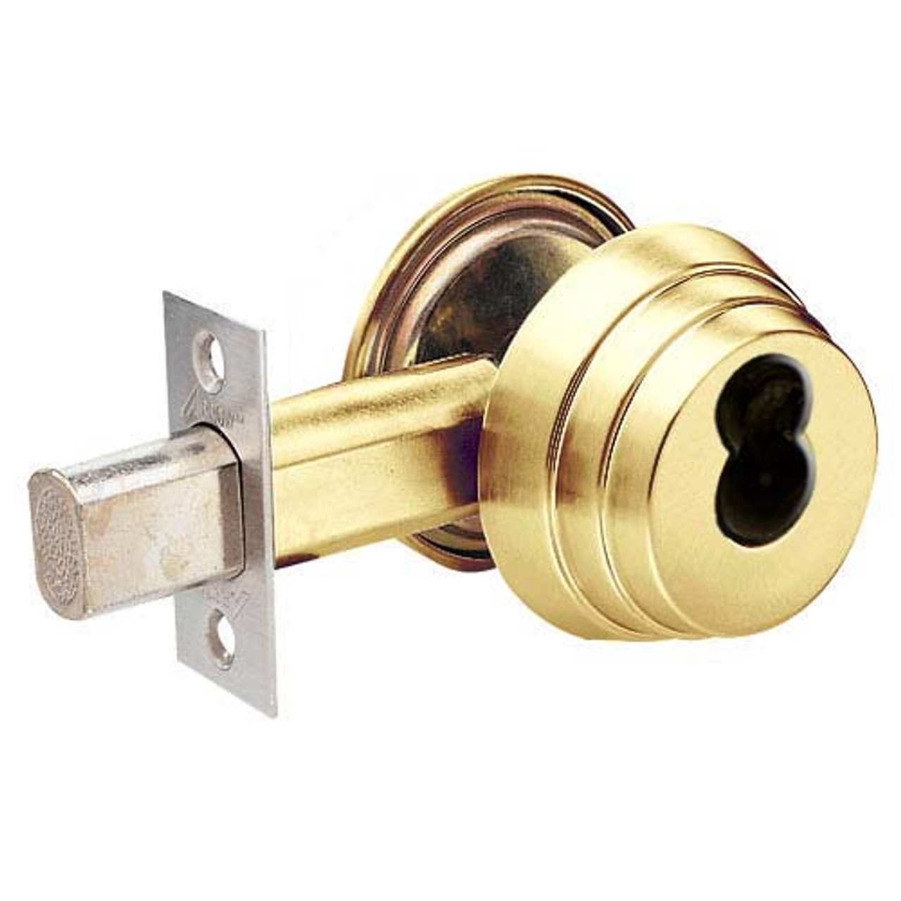 E63-05A-IC Arrow Lock E Series Deadbolt in Antique Brass Finish