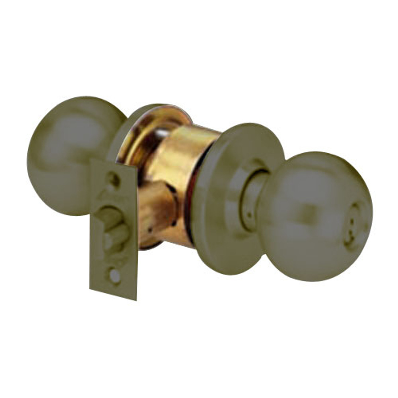 MK17-TA-10B Arrow Lock MK Series Cylindrical Locksets Single Cylinder for Classroom with TA Knob in Oil Rubbed Bronze Finish