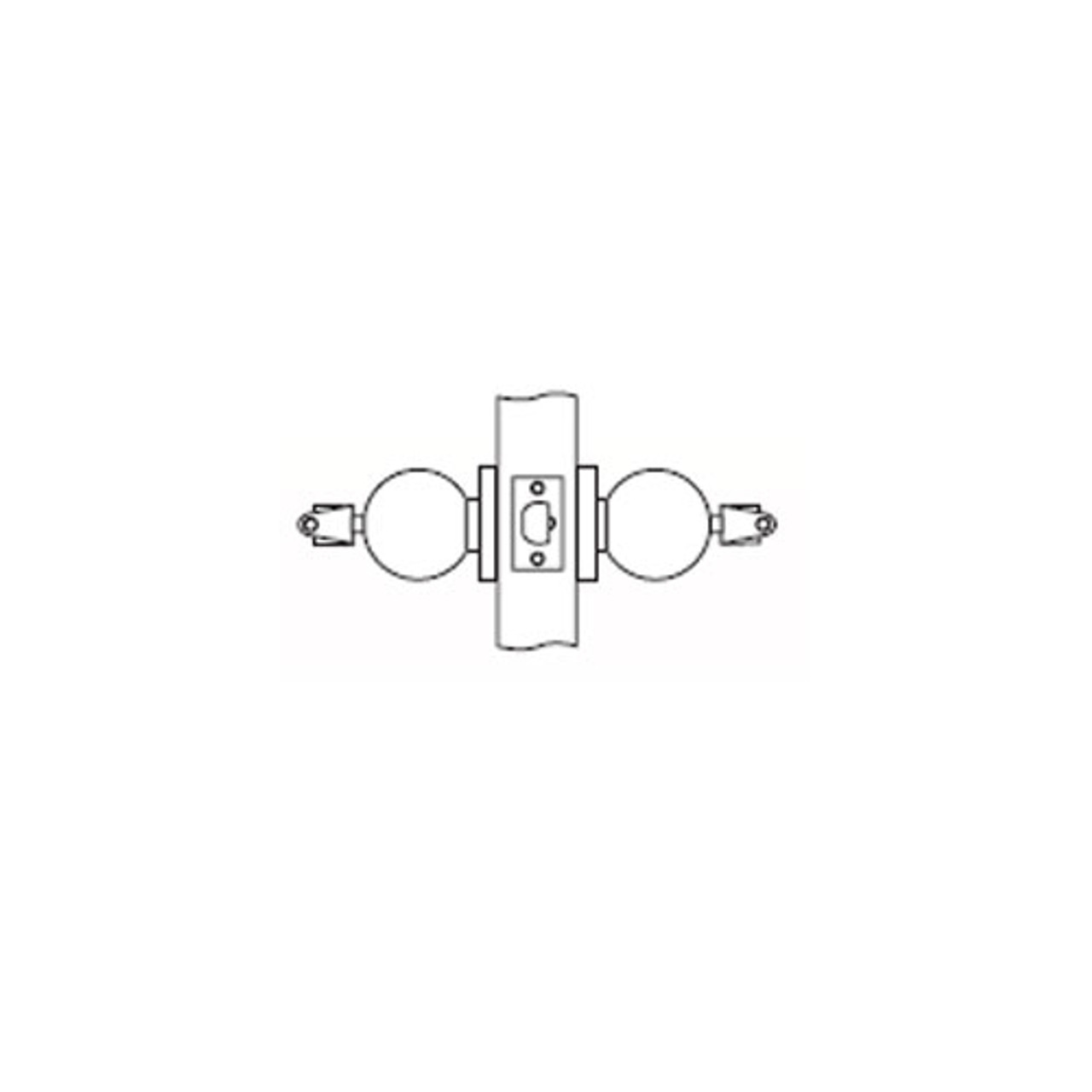 MK31-TA-10 Arrow Lock MK Series Cylindrical Locksets Double Cylinder for Communicating with TA Knob in Satin Bronze