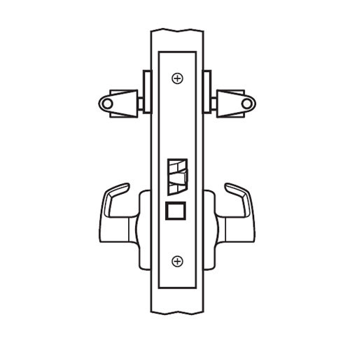 BM32-HSL-32 Arrow Mortise Lock BM Series Vestibule Lever with Hastings Design in Bright Stainless Steel
