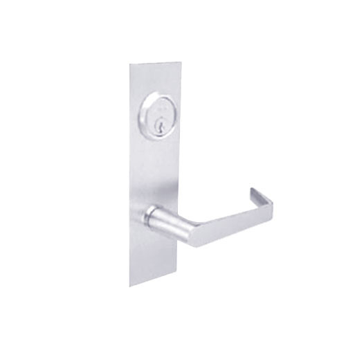 BM32-XH-26 Arrow Mortise Lock BM Series Vestibule Lever with Xavier Design and H Escutcheon in Bright Chrome