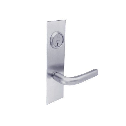 BM09-NH-26D Arrow Mortise Lock BM Series Full Dummy Lever with Neo Design and H Escutcheon in Satin Chrome