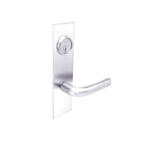 BM27-NH-32 Arrow Mortise Lock BM Series Institutional Privacy Lever with Neo Design and H Escutcheon in Bright Stainless Steel