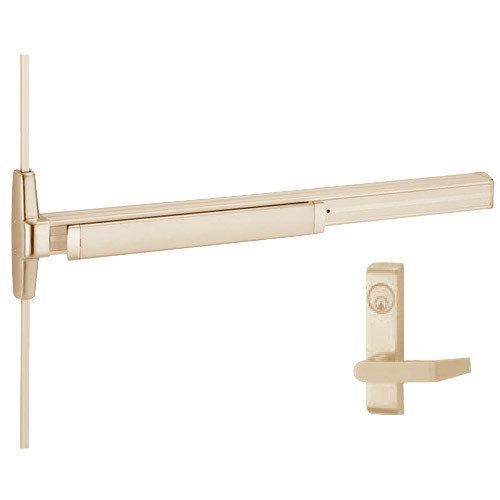 3527A-L-F-US10-4-RHR Von Duprin Exit Device in Satin Bronze