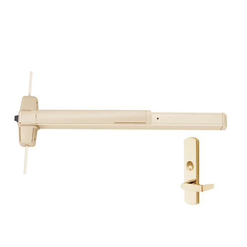 9857L-US4-3-RHR Von Duprin Exit Device in Satin Brass