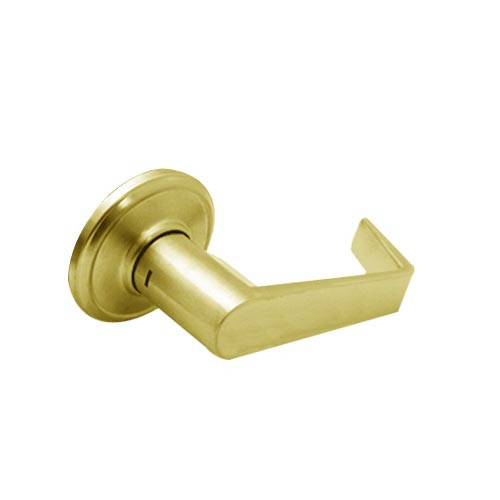 CL08-SC-03 Arrow Cylindrical Lock with Solar Lever Design in Bright Brass