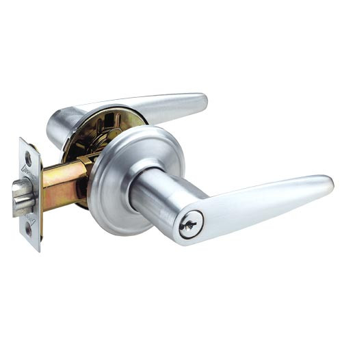 CL12-VC-26 Arrow Cylindrical Lock with Virgo Lever Design in Bright Chrome