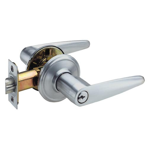 CL12-VC-26D Arrow Cylindrical Lock with Virgo Lever Design in Satin Chrome