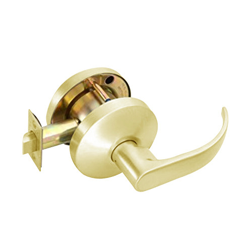B161D-Q-606 Falcon B Series Non-Keyed Cylinder Communicating Latch with Quantum Lever Style in Satin Brass Finish