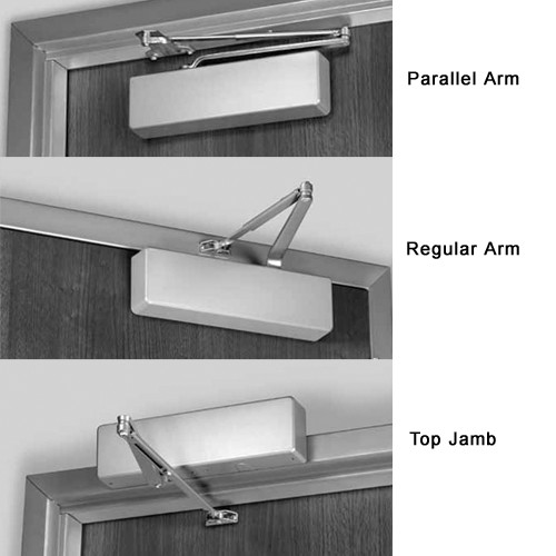 7500DA-691 Norton 7500 Series Non-Hold Open Institutional Door Closer with Regular Parallel or Top Jamb to 3 inch Reveal in Dull Bronze