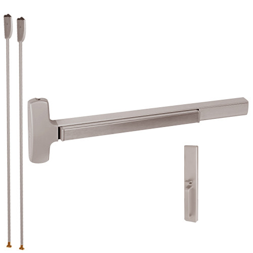 F-25-V-TP-BE-US28-4 Falcon Exit Device in Anodized Aluminum