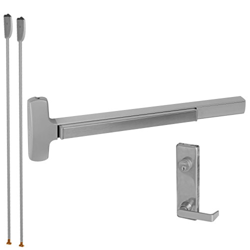 F-25-V-L-NL-DANE-US15-2-LHR Falcon Exit Device in Satin Nickel