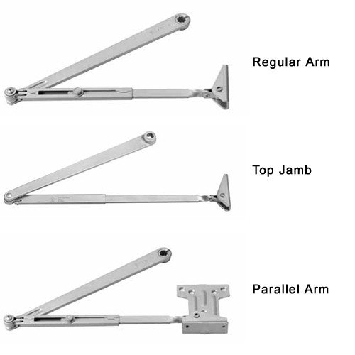 9500-694 Norton 9500 Series Non-Hold Open Cast Iron Door Closer with Regular Arm Parallel or Top Jamb to 3 inch Reveal in Medium Amber Finish