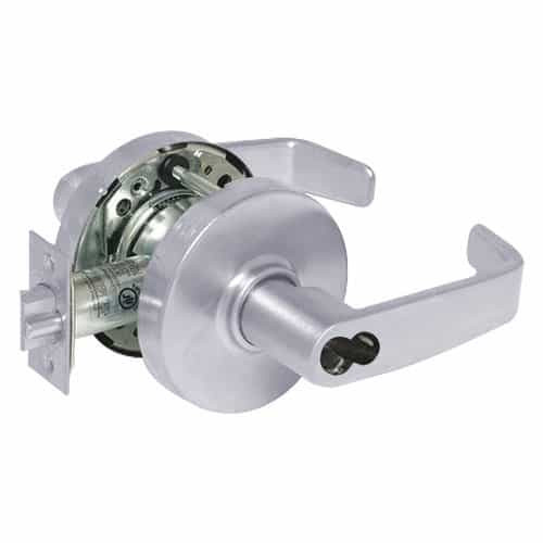 2870-10G04-LL-26 Sargent 10 Line Cylindrical Storeroom/Closet Locks with L Lever Design and L Rose Prepped for SFIC in Bright Chrome 2870-10G04-LL-26 Sargent 10 Line Cylindrical Storeroom/Closet Locks with L Lever Design and L Rose Prepped for SFIC in Bright Chrome
