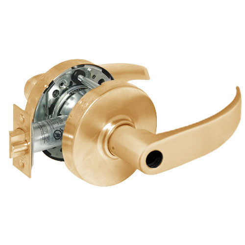 28LC-10G05-LP-10 Sargent 10 Line Cylindrical Entry/Office Locks with P Lever Design and L Rose Less Cylinder in Satin Bronze
