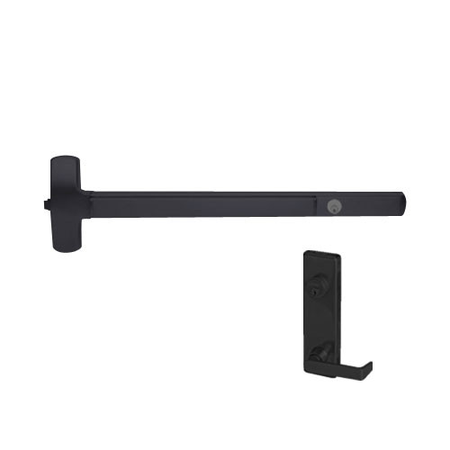 CD25-R-L-NL-DANE-US19-4-LHR Falcon Exit Device in Flat Black Painted
