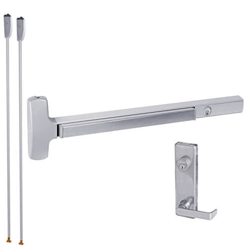 CD25-V-L-NL-DANE-US26-2-RHR Falcon Exit Device in Polished Chrome
