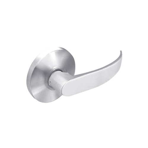 28-65U94-KP-26 Sargent 6500 Series Cylindrical Double Lever Pull with P Lever Design and K Rose in Bright Chrome