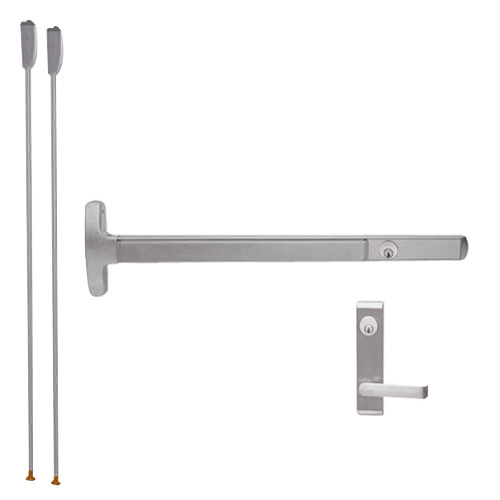 CD24-V-L-NL-Dane-US32D-2-LHR Falcon Exit Device in Satin Stainless Steel