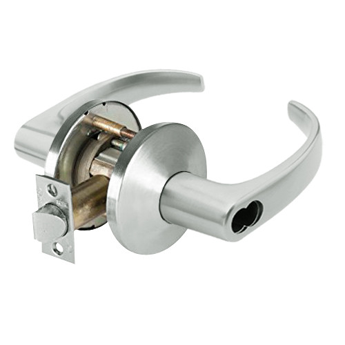 9K37R14LS3618 Best 9K Series Classroom Cylindrical Lever Locks with Curved with Return Lever Design Accept 7 Pin Best Core in Bright Nickel