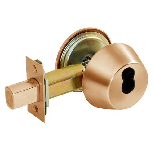 DL3212-612-CL7 Corbin DL3200 Series IC 7-Pin Less Core Cylindrical Deadlocks with Double Cylinder in Satin Bronze Finish