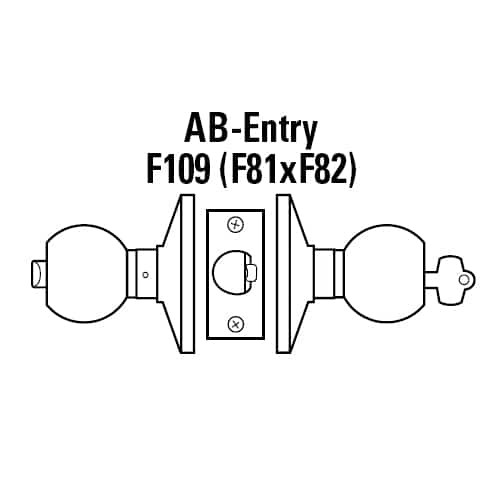 6K27AB4CSTK613 Best 6K Series Medium Duty Office Cylindrical Knob Locks with Round Style in Oil Rubbed Bronze