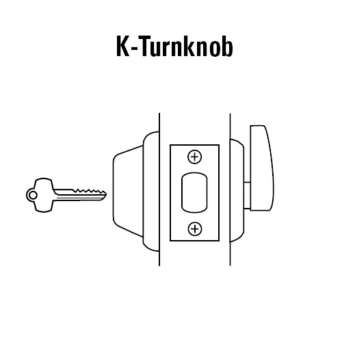8T37KSTK625 Best T Series Single-Keyed with Turnknob Tubular Standard Deadbolt in Bright Chrome
