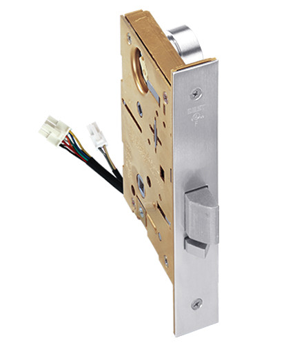 45HW7DEU3S625RQE Best 40HW series Single Key Latch Fail Secure Electromechanical Mortise Lever Lock with Solid Tube w/ Return Style in Bright Chrome