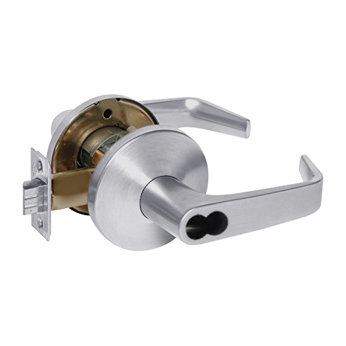 9KW37DEU15LS3626RQE Best 9KW Series Fail Secure Electromechanical Heavy Duty Cylindrical Lock with Contour w/ Angle Return Style in Satin Chrome